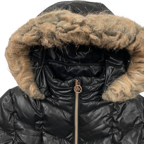 Michael Kors Puffer Removable Hood Winter Coat Jacket Parka Girls Kids 10-12 - Picture 3 of 14